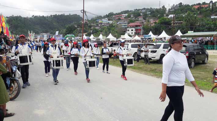Partisipasi Marching Band Bahana Kopa Fakfak dalam pembukaan PEDA III