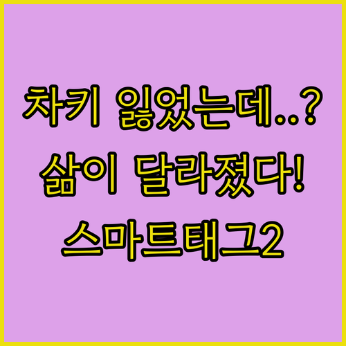 차키 잃어버린 뒤 삶이 달라졌다 스마트태그2 케이스 패키지 체험기