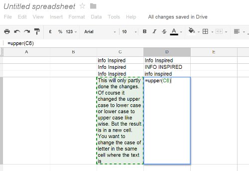 Sometime in the next few weeks, google will be rolling out mobile editing capabilities for its docs & spreadsheets applications. Change Text To Upper Lower Proper Or Sentence Case In Google Sheets