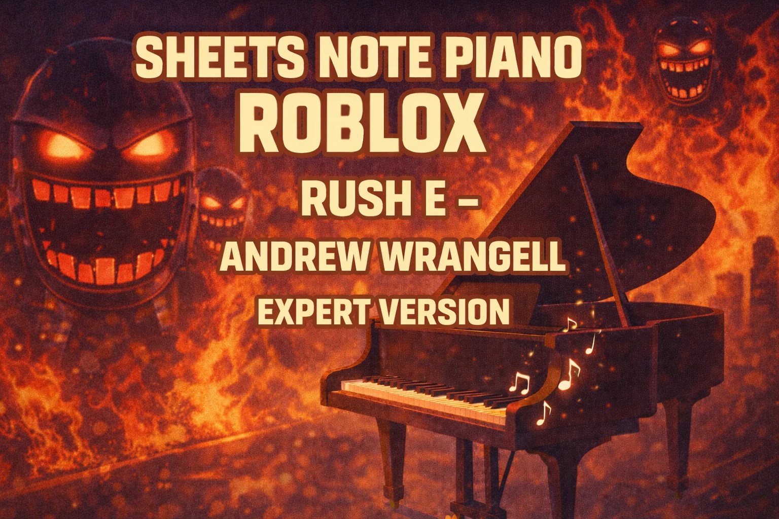 Sheets Note Piano Roblox RUSH E Andrew Wrangell Expert Version IF17 Sheets Note Piano Roblox RUSH E Andrew Wrangell Expert