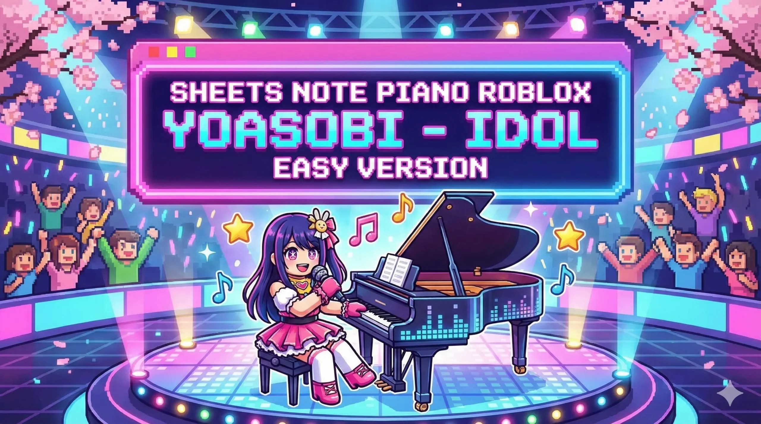 Sheets Note Piano Roblox Yoasobi IDOL Easy Version Sheets Note Piano Roblox Yoasobi IDOL Easy Version Scaled.webp