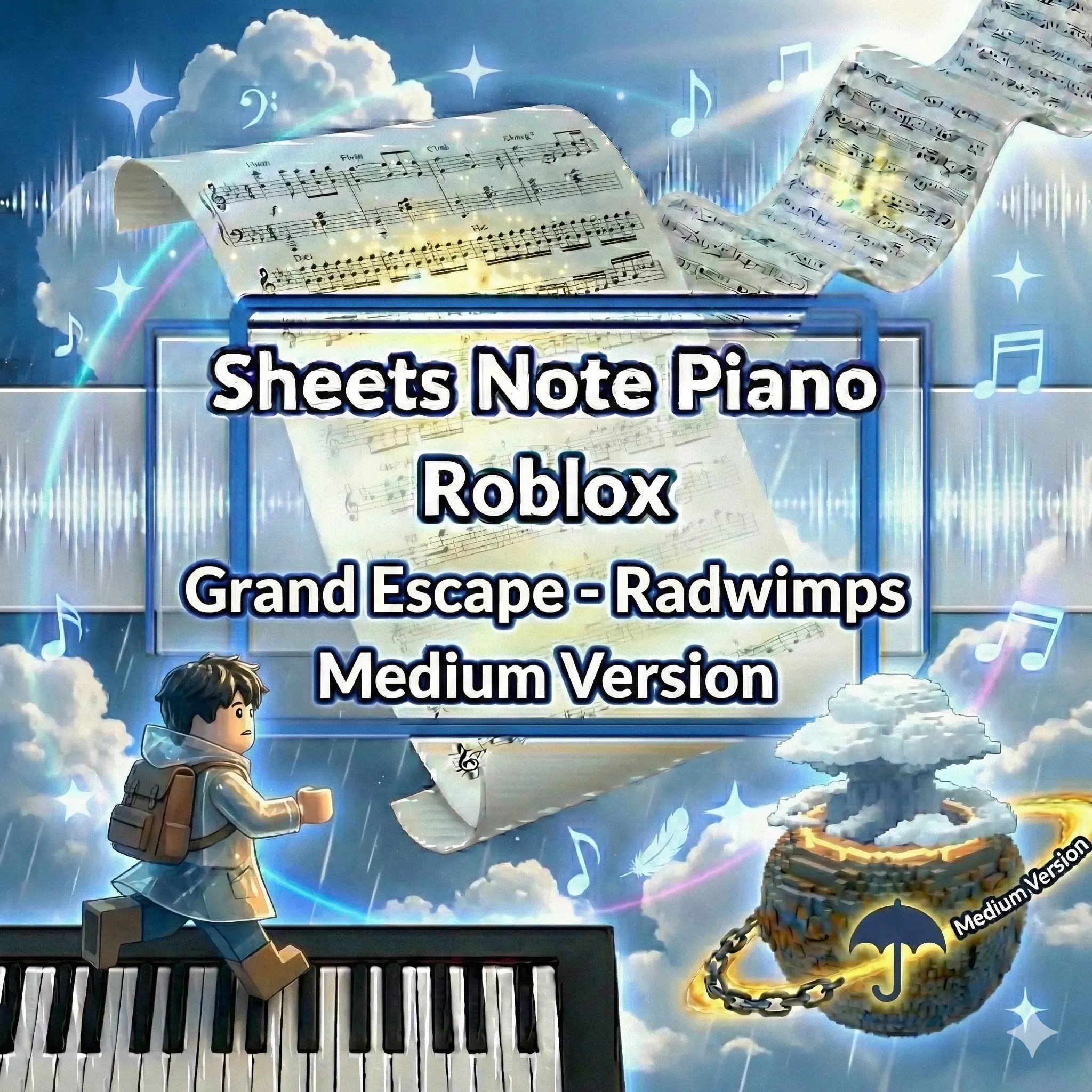 Sheets Note Piano Roblox Grand Escape Radwimps Medium Version Sheets Note Piano Roblox Grand Escape Radwimps Medium