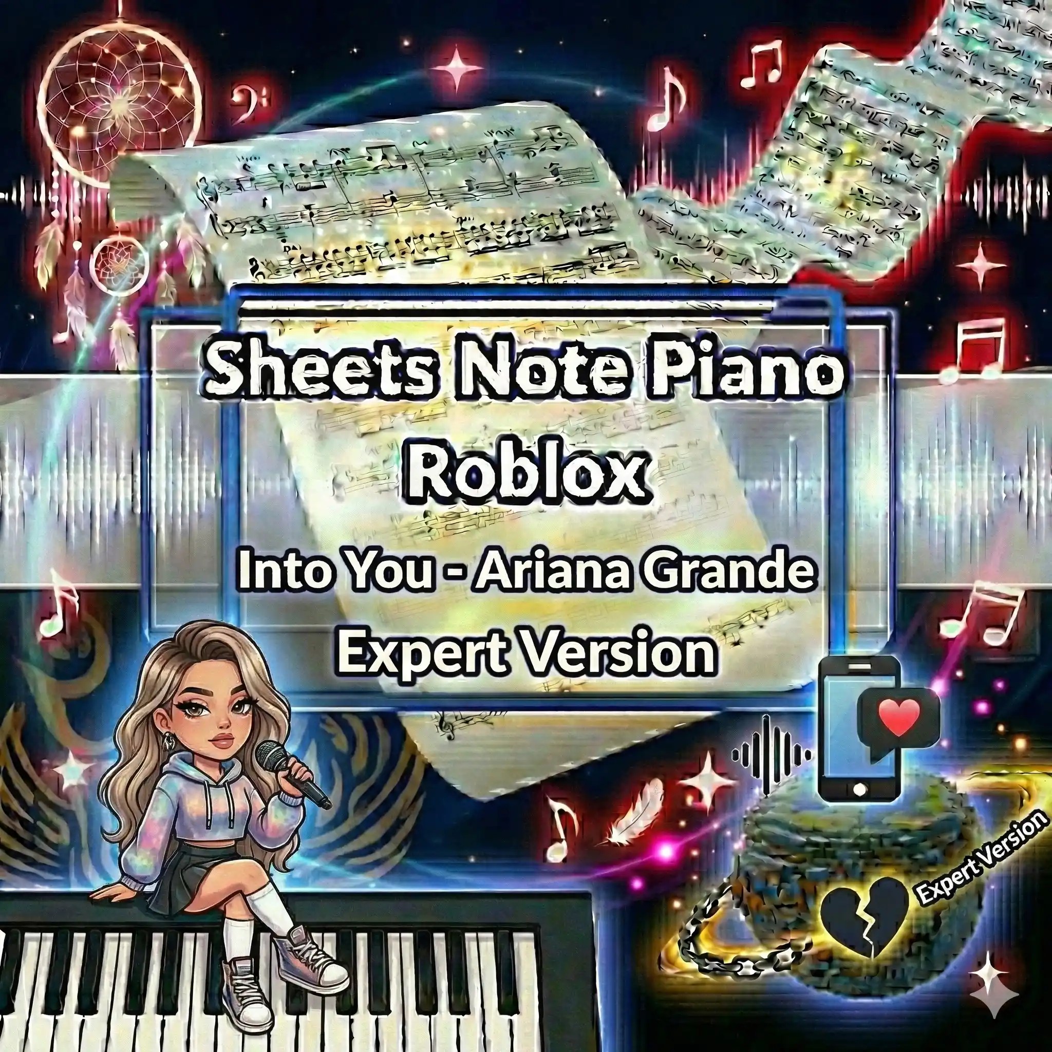 Sheets Note Piano Roblox Into You Ariana Grande Expert Version Sheets Note Piano Roblox Into You Ariana Grande Expert