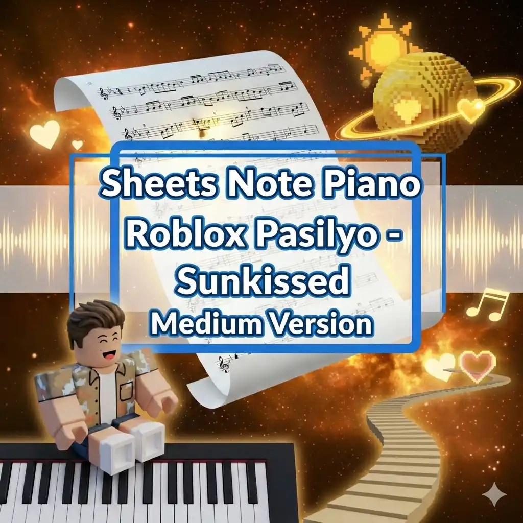 Sheets Note Piano Roblox Pasilyo Sunkissed Medium Version Sheets Note Piano Roblox Pasilyo Sunkissed Medium