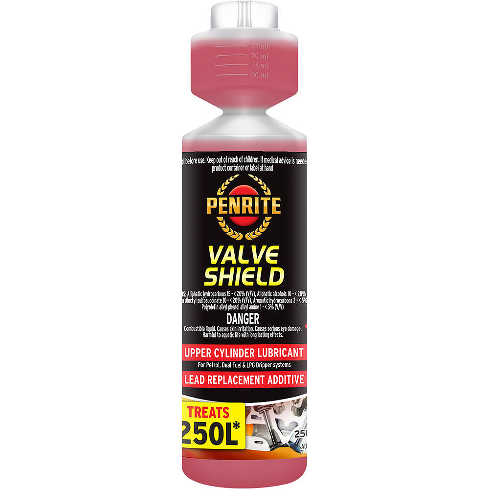 Bung in lead replacement liquid for bikes from pre-1986.