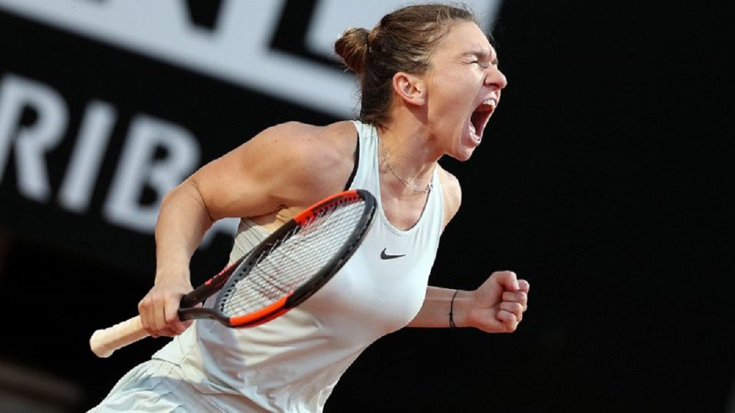 Victorie uriasa pentru Simona Halep, in 3 seturi, in semifinala de la Roma, impotriva Sharapovei