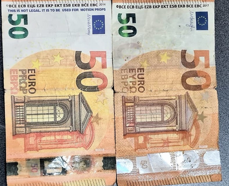 Un jandarm aflat în timpul liber a surprins o persoană care dorea să schimbe mai multe bancnote de euro false in Gara Oradea