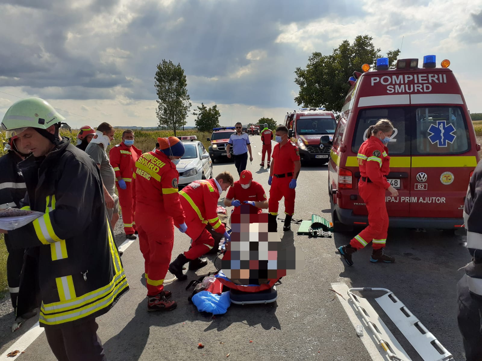 Accident cu victime multiple si o persoana decedata, pe DN 19E langa localitatea Misca