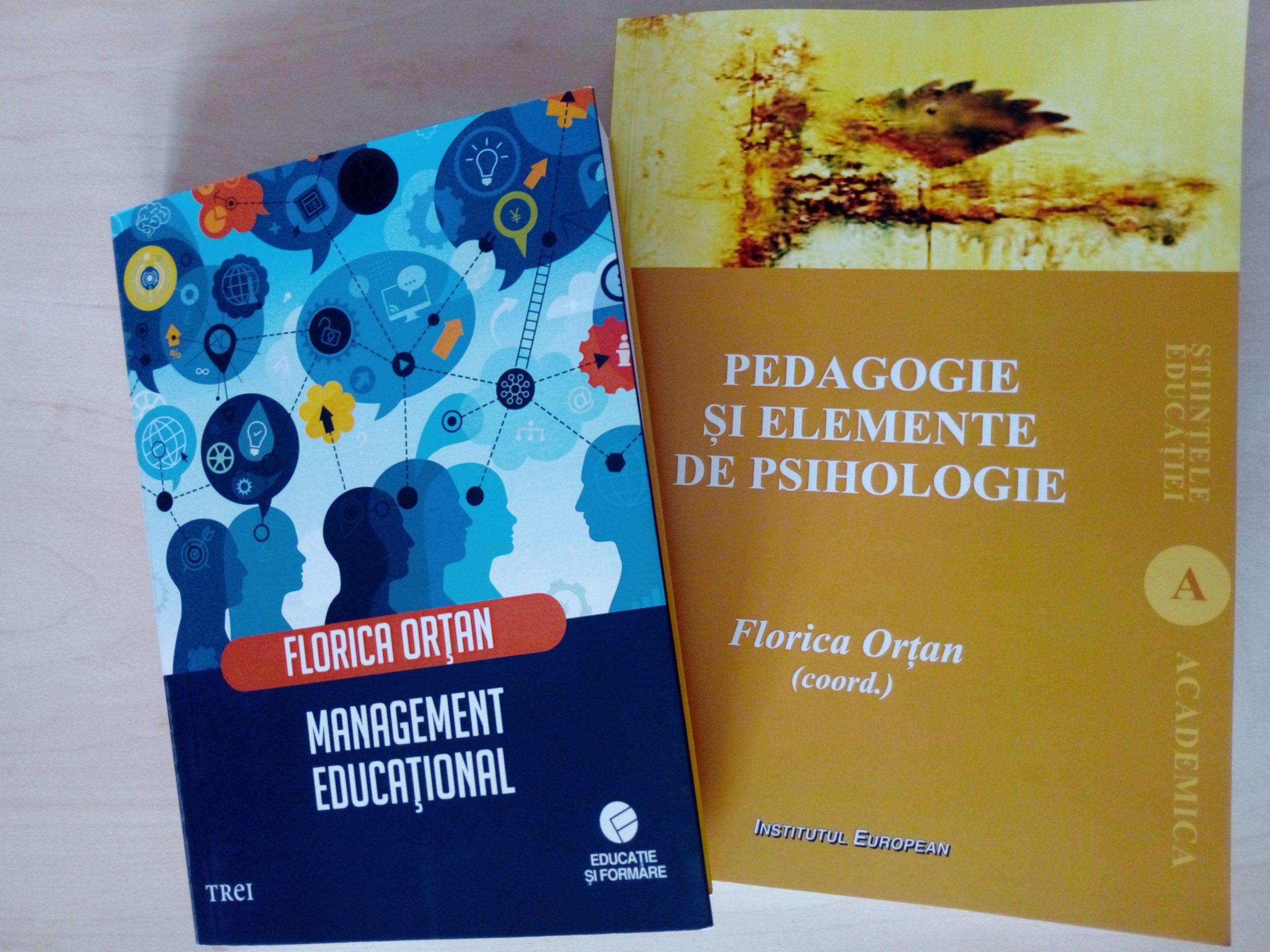 Totul despre „Managementul educațional”, plus „Pedagogie și elemente de psihologie”, două cărți scrise de prof.univ.dr. Florica Orțan de la Universitatea din Oradea