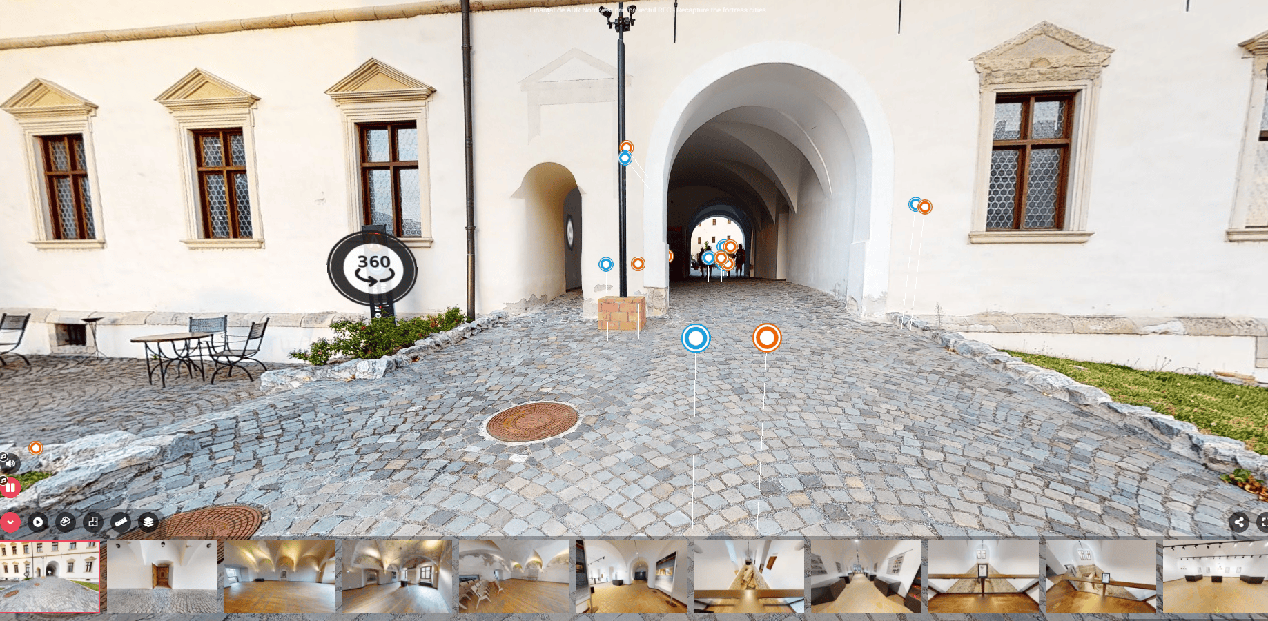 Oradenii si turistii pot efectua un spectaculos tur virtual al Cetatii Oradea