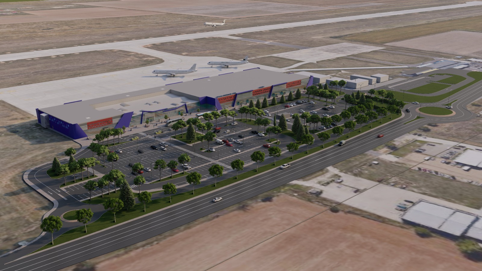 FOTO | Finantare europeana de 30 de milioane de euro pentru Aeroportul Oradea. Cum va arata noul terminal al aeroportului
