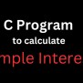 C Program To Calculate Simple Interest - Informatics Practices
