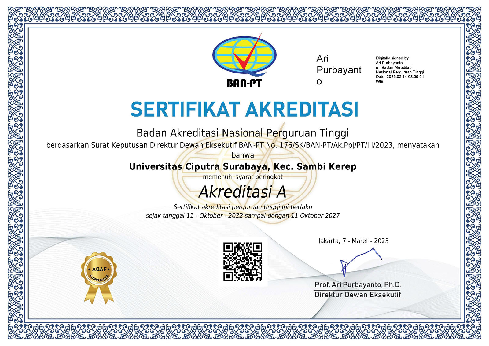 Sertifikat AIPT UC 2023