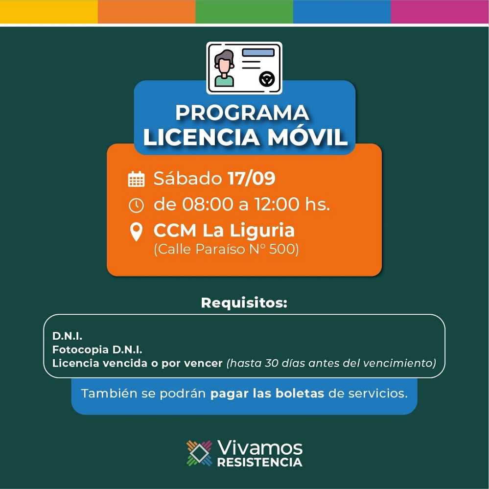 “Licencia Móvil” y “Mi Primera Licencia” en La Liguria
