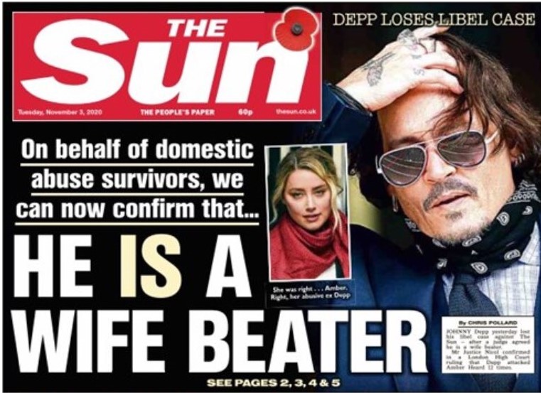 Johnny Depp and the Sun, media rejoicing, online abuse and a promised  appeal – Inforrm's Blog