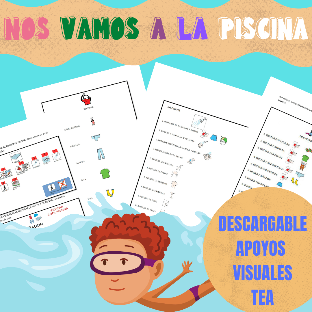 ¡NOS VAMOS A LA PISCINA! EXPLICACIONES VISUALES PARA PERSONAS CON AUTISMO