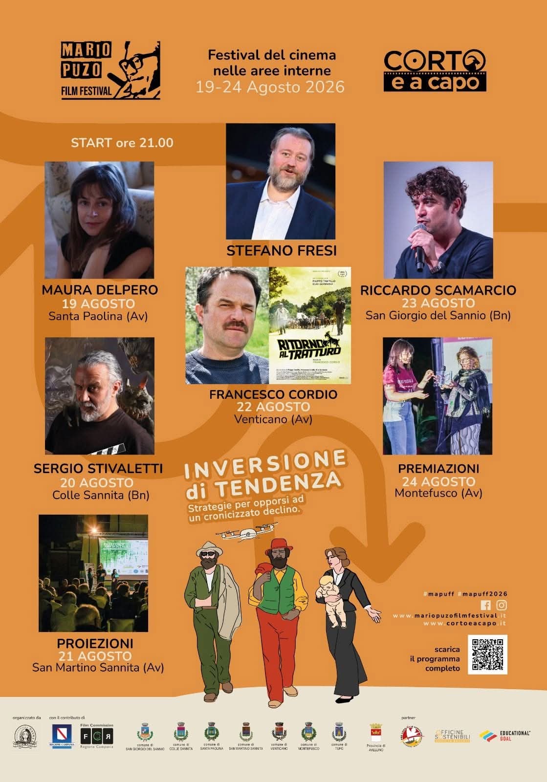 Scamarcio, Del Pero, Stivaletti, Cordio… Ritorna il Mario Puzo Film Festival la XII Edizione dal 19 al 24 agosto 2026