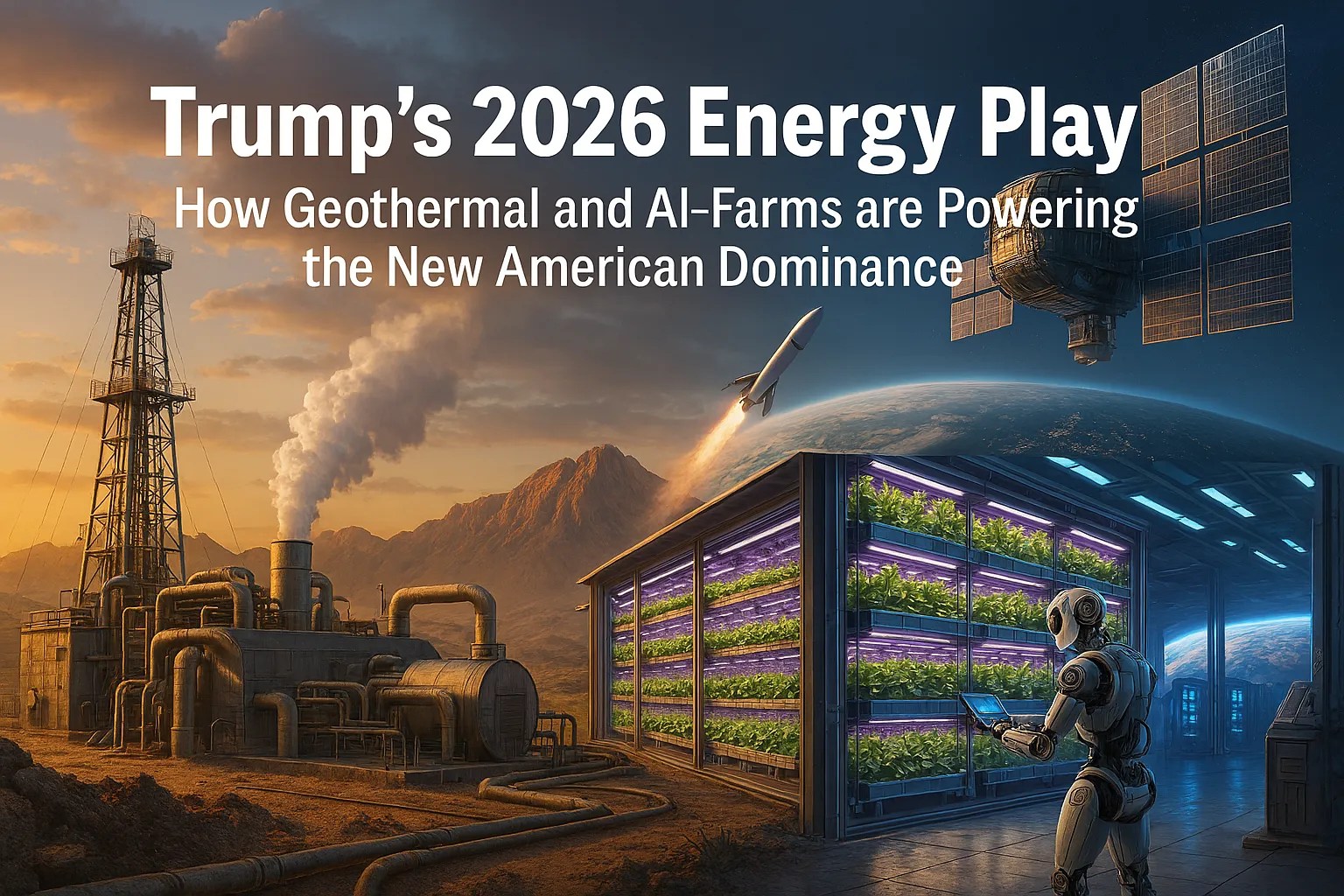 Energy transformation in America: geothermal power, AI-driven vertical farming, and orbital data centers in 2026
