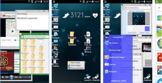 Convert your Android into PC look (Windroid)