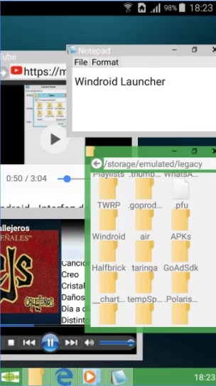 Convert your Android into PC look (Windroid)