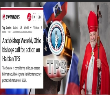 Des leaders religieux de l’Ohio, dont l’archevêque Wenski, ont lancé un appel pressant au Sénat américain pour l’octroi du statut de TPS aux Haïtiens