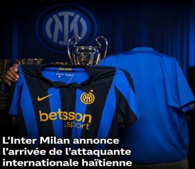 Inter Milan confirme la signature surprise de l’attaquante haïtienne