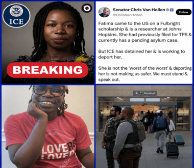 Arrestation choc à l’aéroport : qui peut sauver Fatima ?Bénéficiaire du TPS et demandeuse d’asile, elle a été arrêtée cette semaine par les services de l’immigration