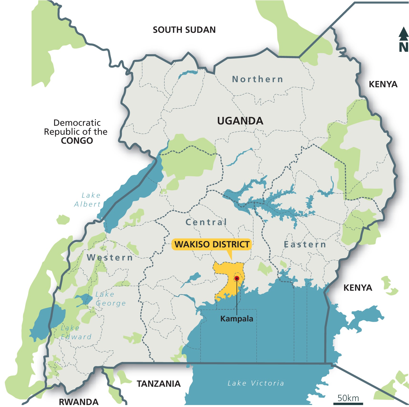 Lives And In Wakiso District Uganda CoST Uganda Impact Map 