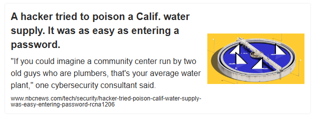 Hacker tried to poison a water treatment plant