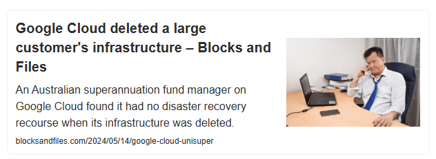 Google Cloud deleted a large customer’s infrastructure