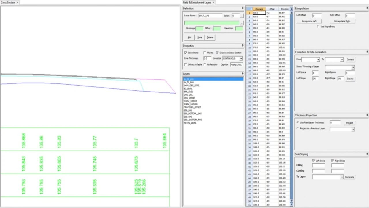 road quantity calculation software
