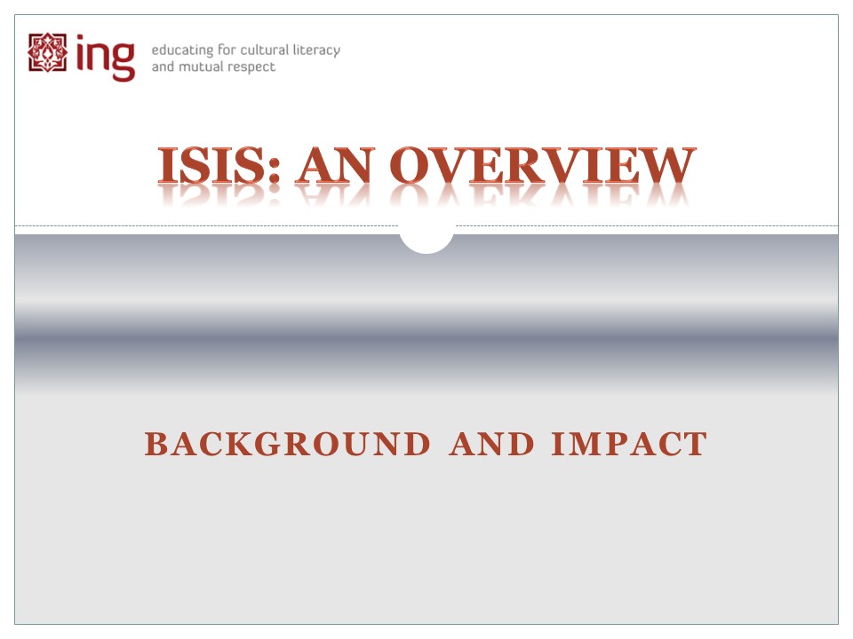 An Overview Of Isis Islamic Networks Group Ing