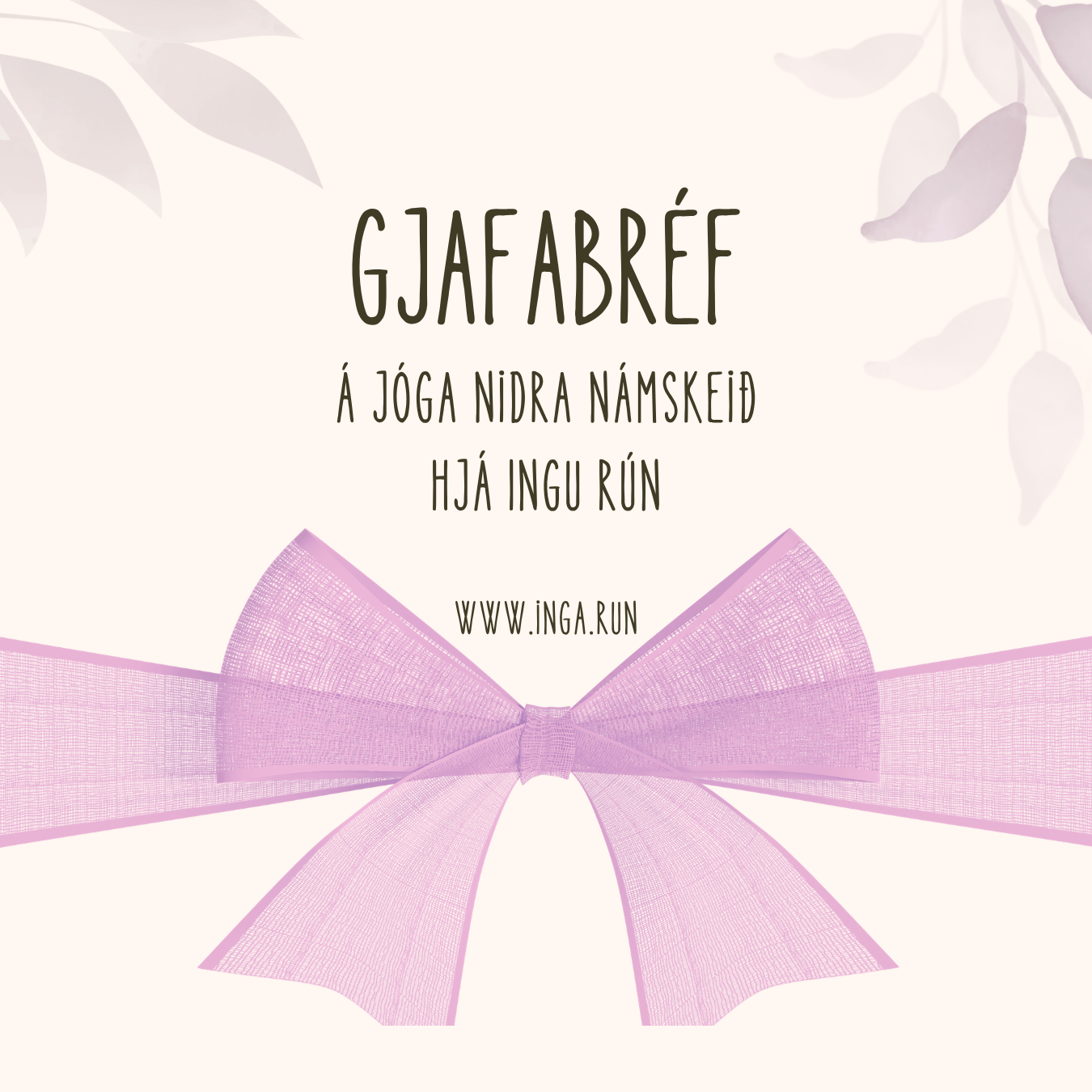 Gjafabréf á 8 vikna jóga nidra námskeið