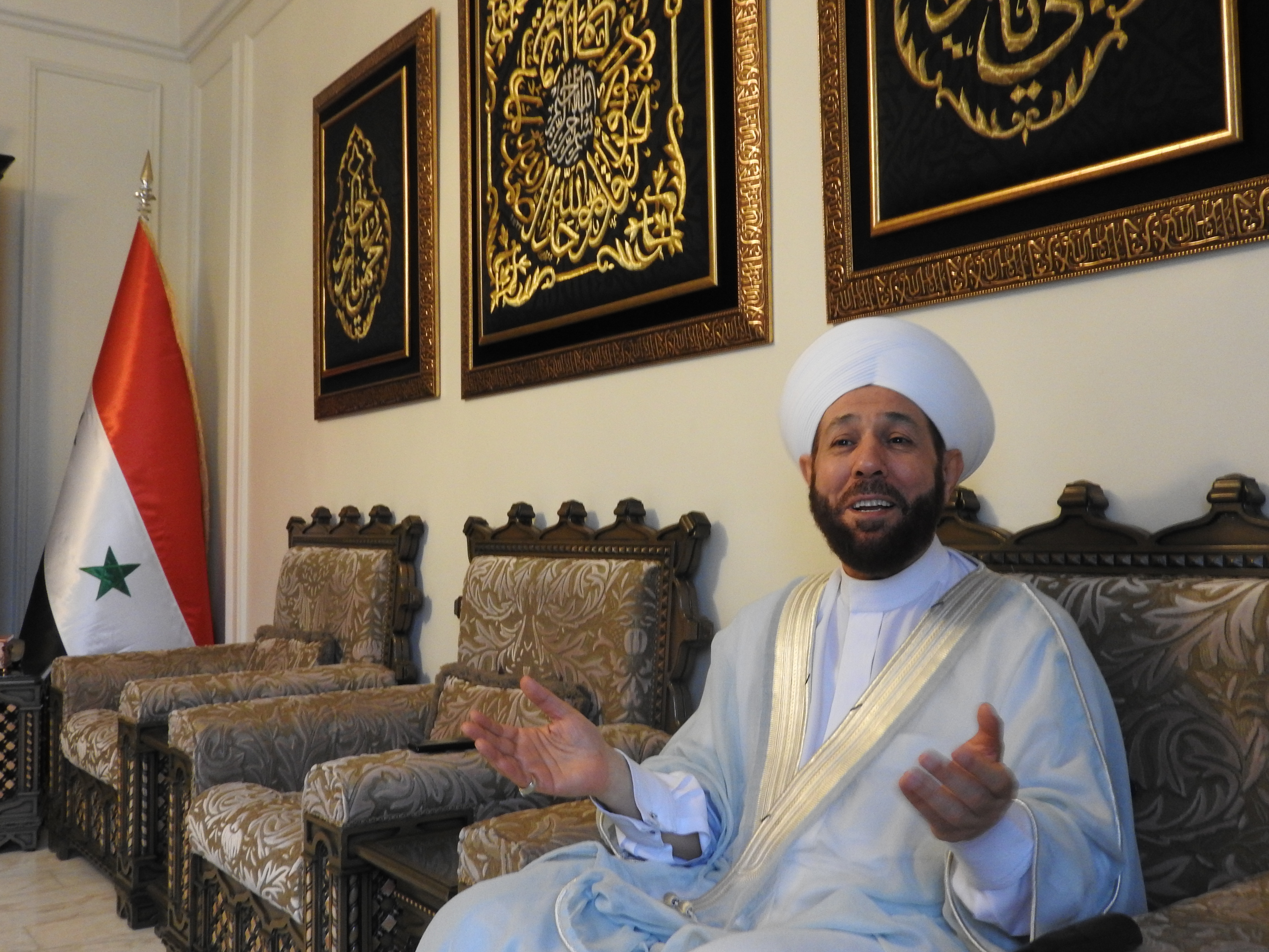 Grand Mufti of Syria, Dr. Ahmad Badr Al-Din Hassoun. See my: https://ingaza.wordpress.com/2015/03/19/the-real-syrian-moderates-voices-of-reason/