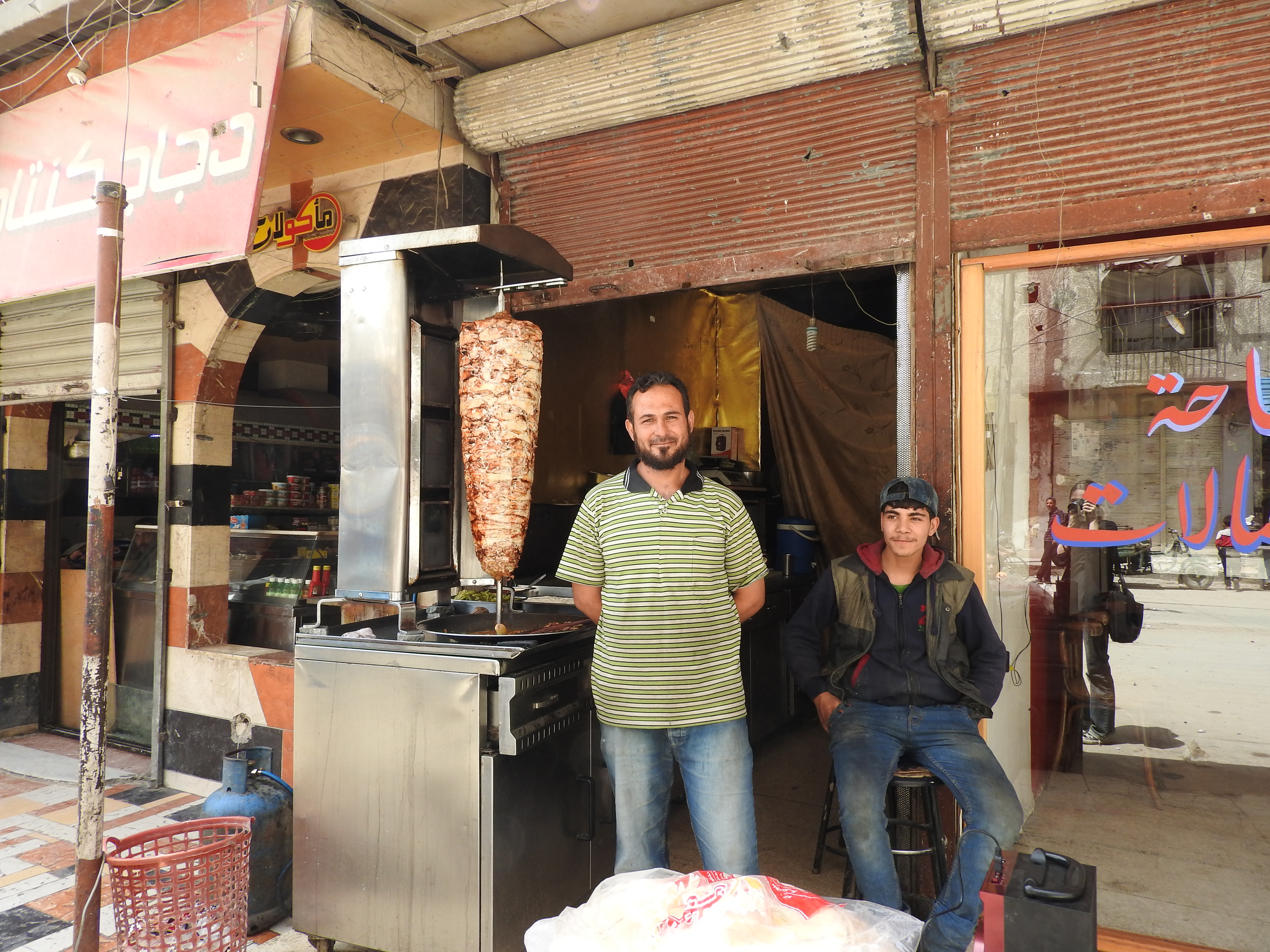 In liberated Kafr Batna, where life is returning to normal.