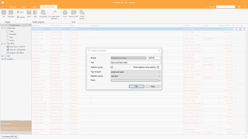Printing Purchase Orders - Sunset Picture Collection - 4K Quality