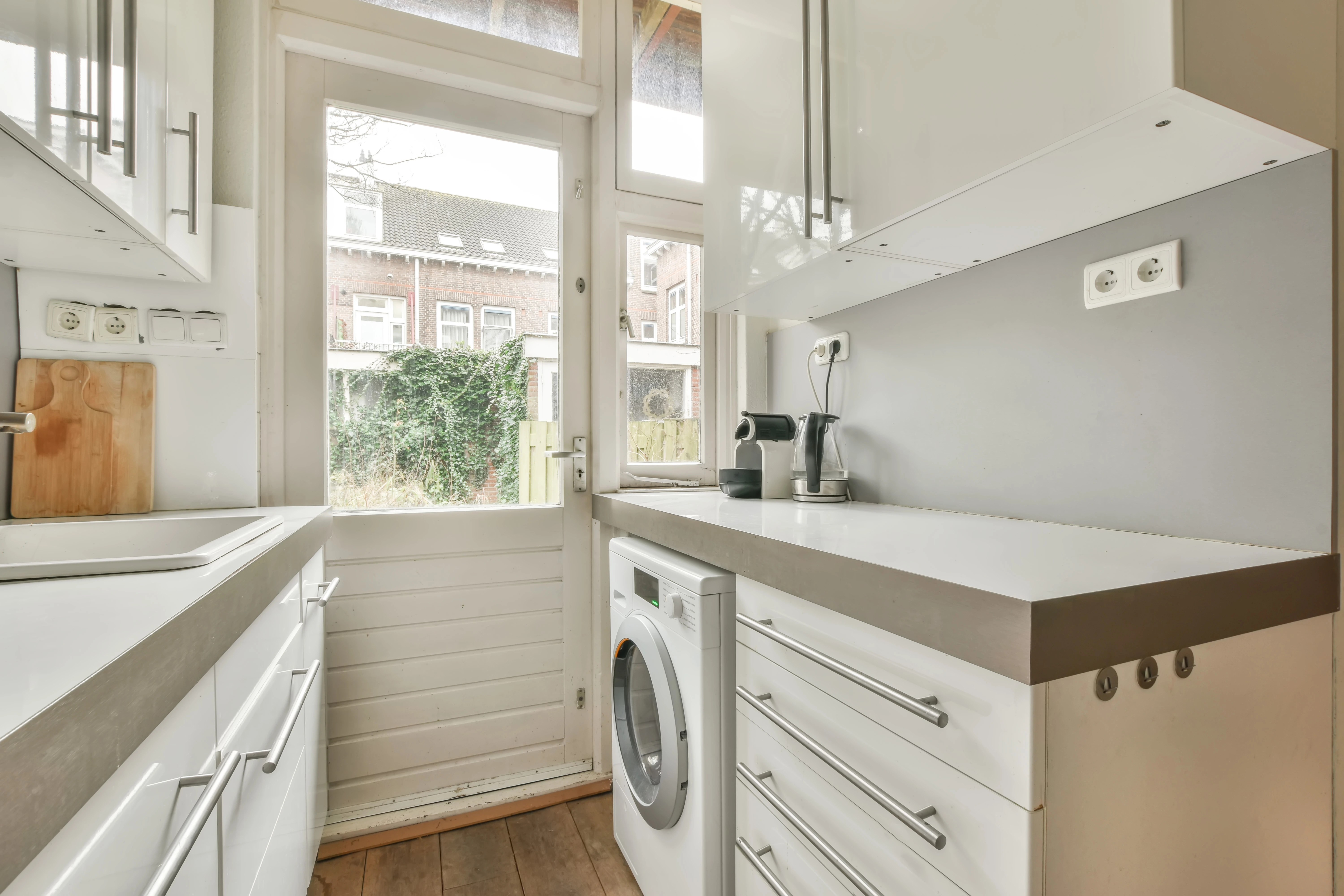 space saving laundry room