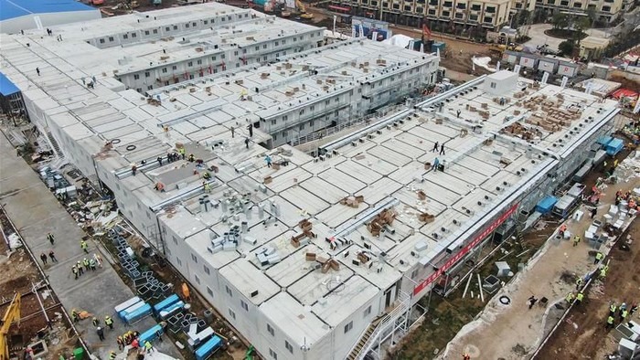 RS Pasien Corona Wuhan Dibangun Hanya Dalam Tempo 10 Hari