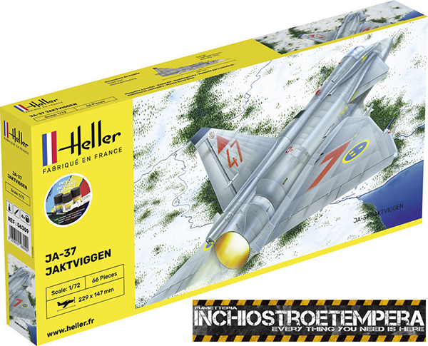 Heller: STARTER KIT Ja-37 Jaktviggen 1:72 Model Kit - 18.00 €