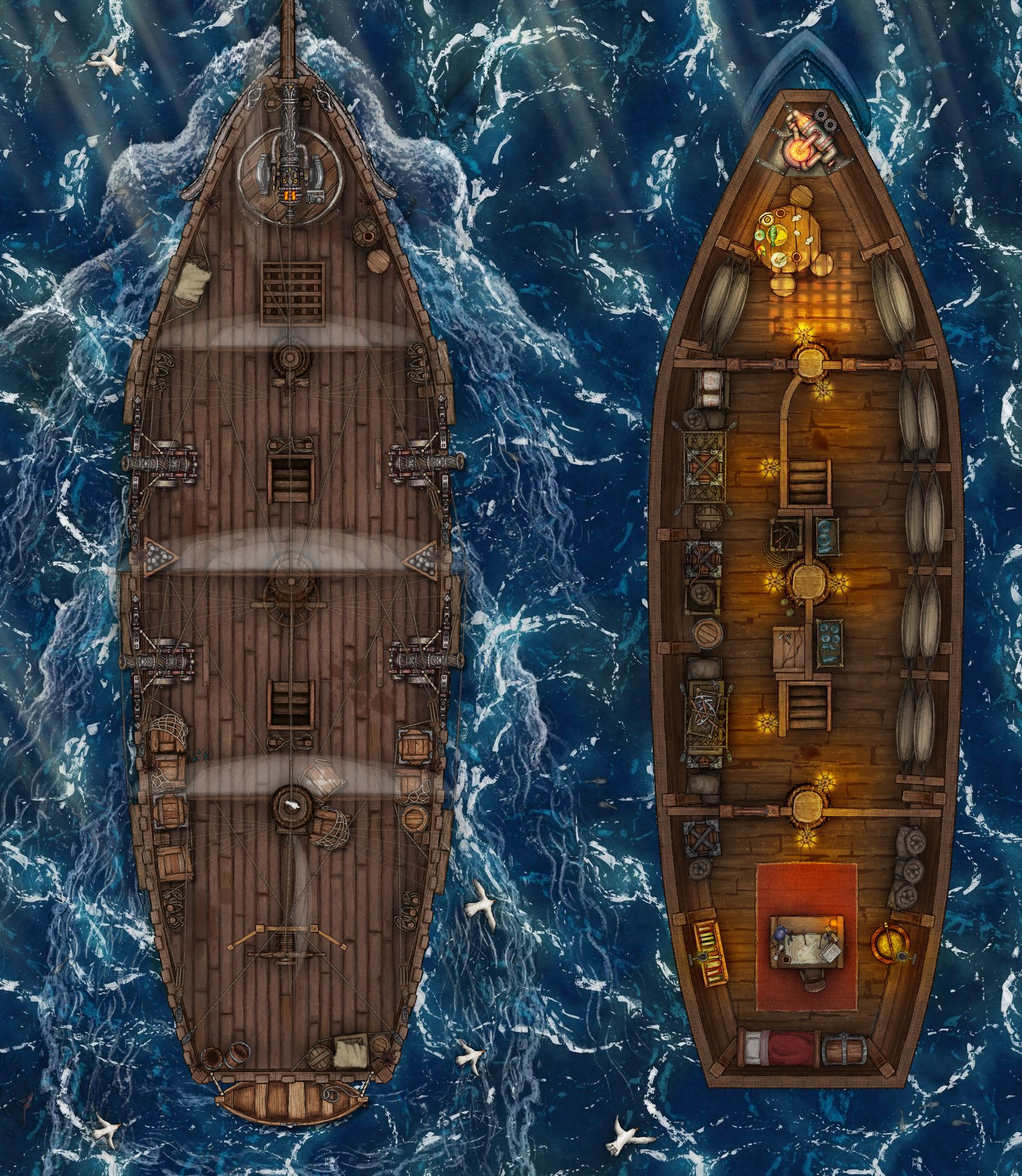 Brigantine Battle Map Inkarnate Create Fantasy Maps Online