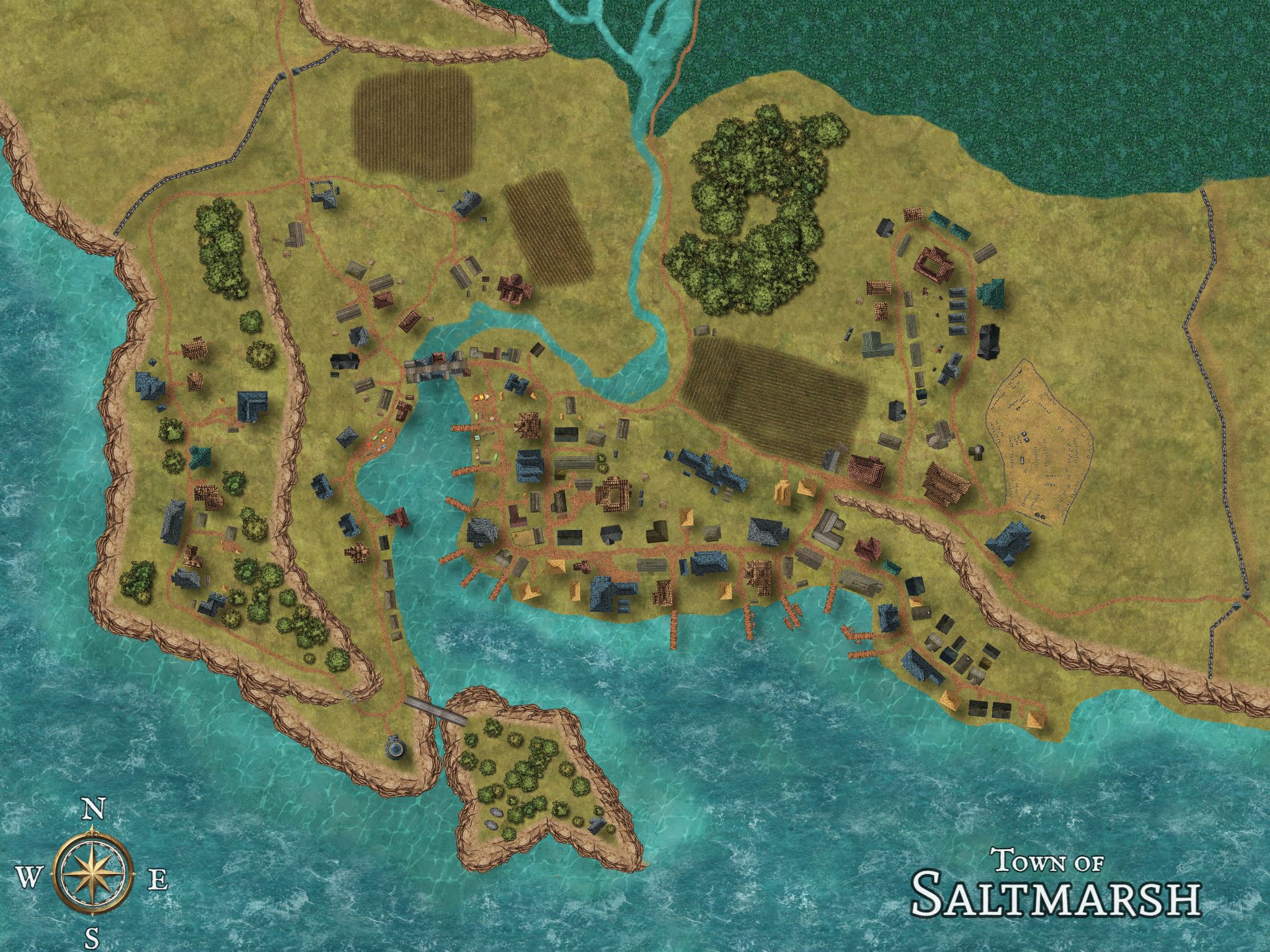 Saltmarsh Town Players Map Inkarnate Create Fantasy Maps Online