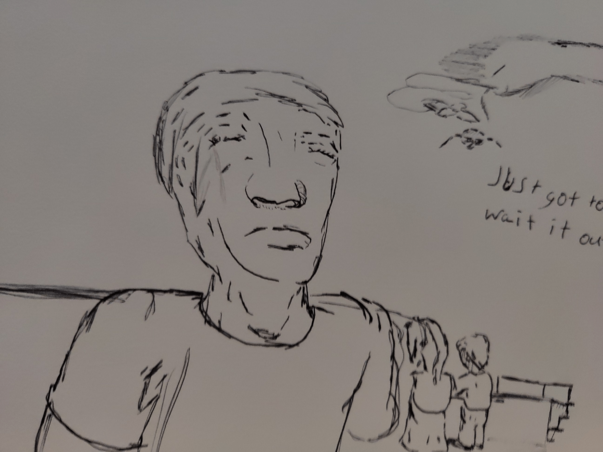 Inked path: Circuitous Becomes Acquiescence's, or Was it?, comic art, comic strips, inkedpath, late to the party, puzzlement, Quibbles of the scribbles, the clone did it, used or not, webcomic.