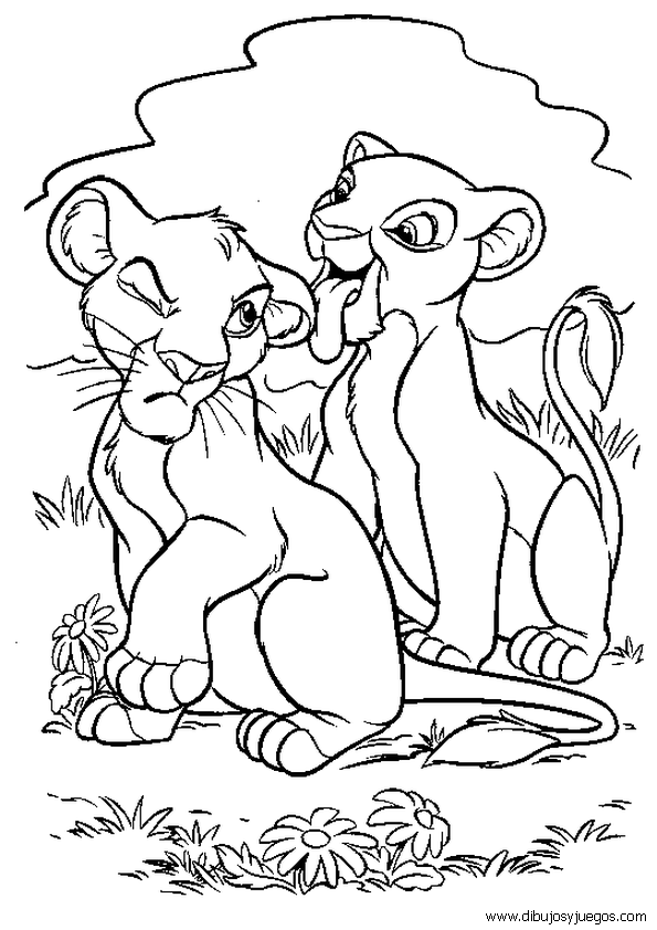 Dibujos Para Colorear Simba Rey Leon