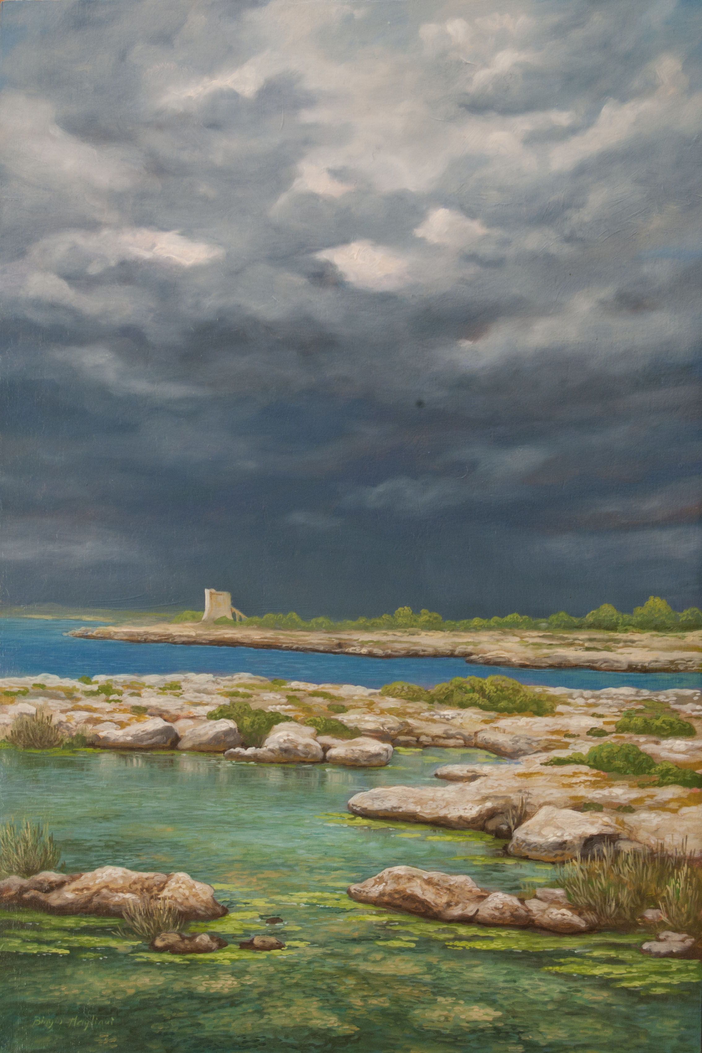 B. Magliani, St. Isidoro, 2017, 40x30, olio su tela