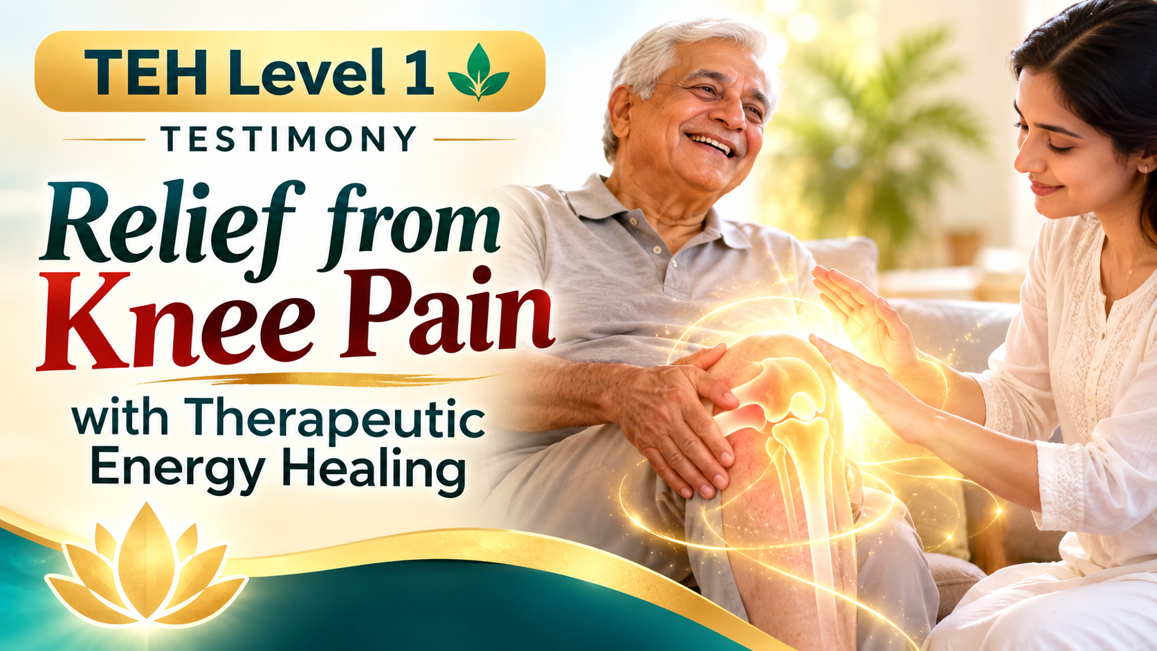 Read more about the article Relief from Knee Pain with Therapeutic Energy Healing | TEH Level 1 Testimony