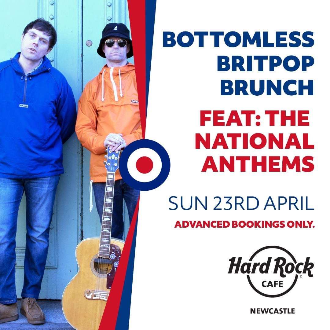 Bottomless Britpop Brunch at Hard Rock Cafe Newcastle