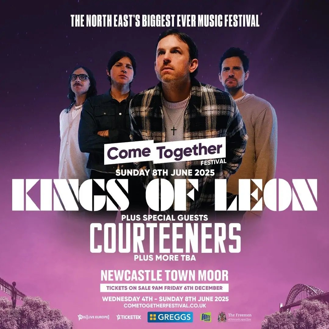 Kings of Leon confirmed for Newcastle’s Come Together Festival
