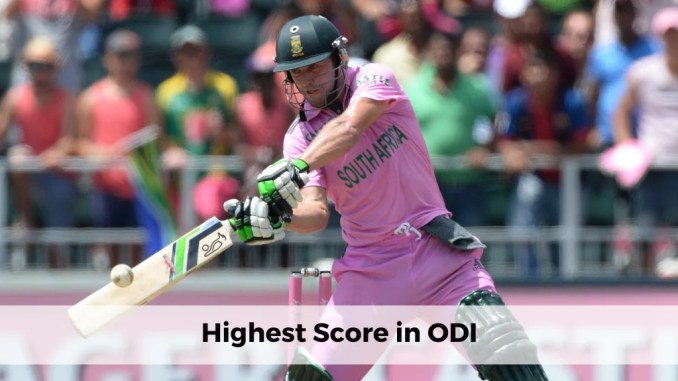 Highest Score in ODI Highest Score in ODI