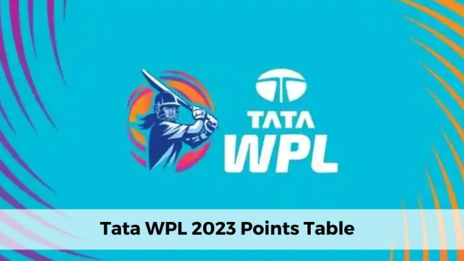 Tata WPL 2023 Points Table Tata WPL 2023 Points Table