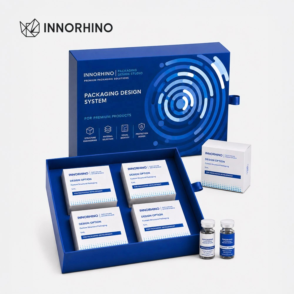Rigid Drawer Box & Tuck End Box Packaging Set_Peptide_INNORHINO
